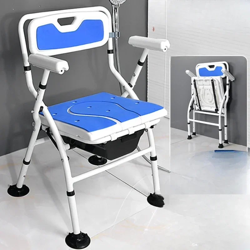 

Elderly-Friendly Bathroom Chair, Foldable Shower Stool, Non-Slip Bath Aid, Mobility Safety Seat, Easy-To-Install Device