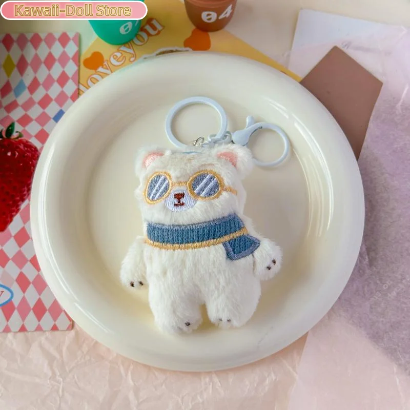 Quietschendes Plüschtier, Schlüsselanhänger, Rucksack, dekorativ, zum Aufhängen, süß, niedlich, Taschenanhänger, Charms, Auto-Schlüsselanhänger, Zubehör