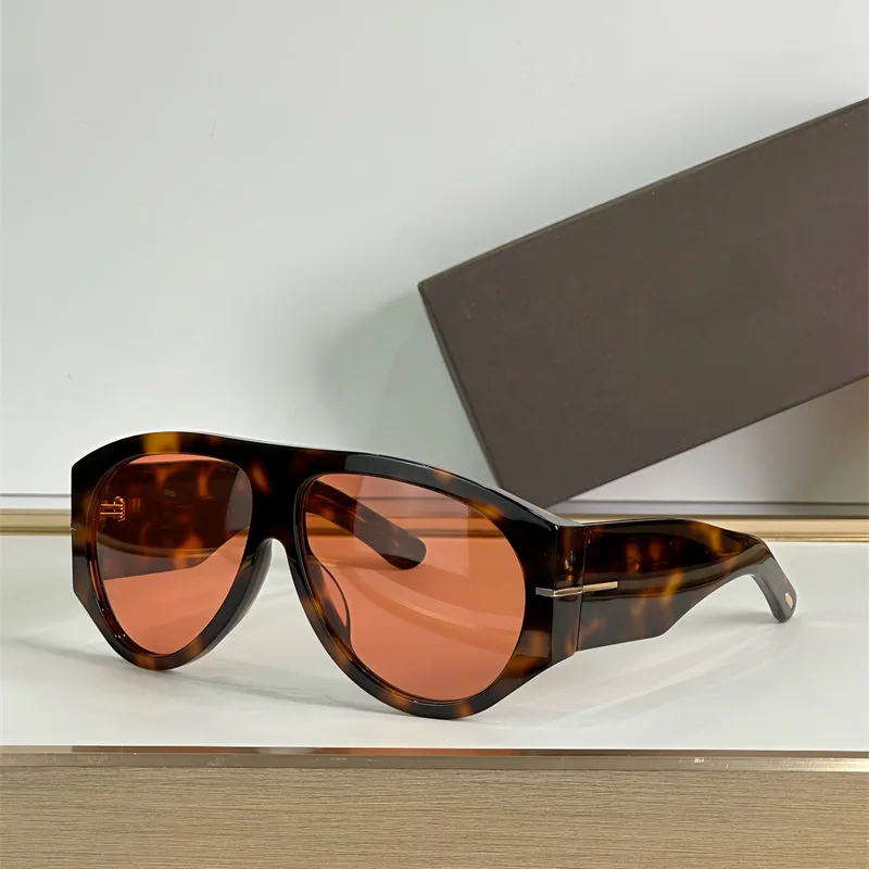 Nieuwe oversized pilotenzonnebril damesmode luxe groot frame eendelige gradiëntzonnebril retro klassieke dikke tinten