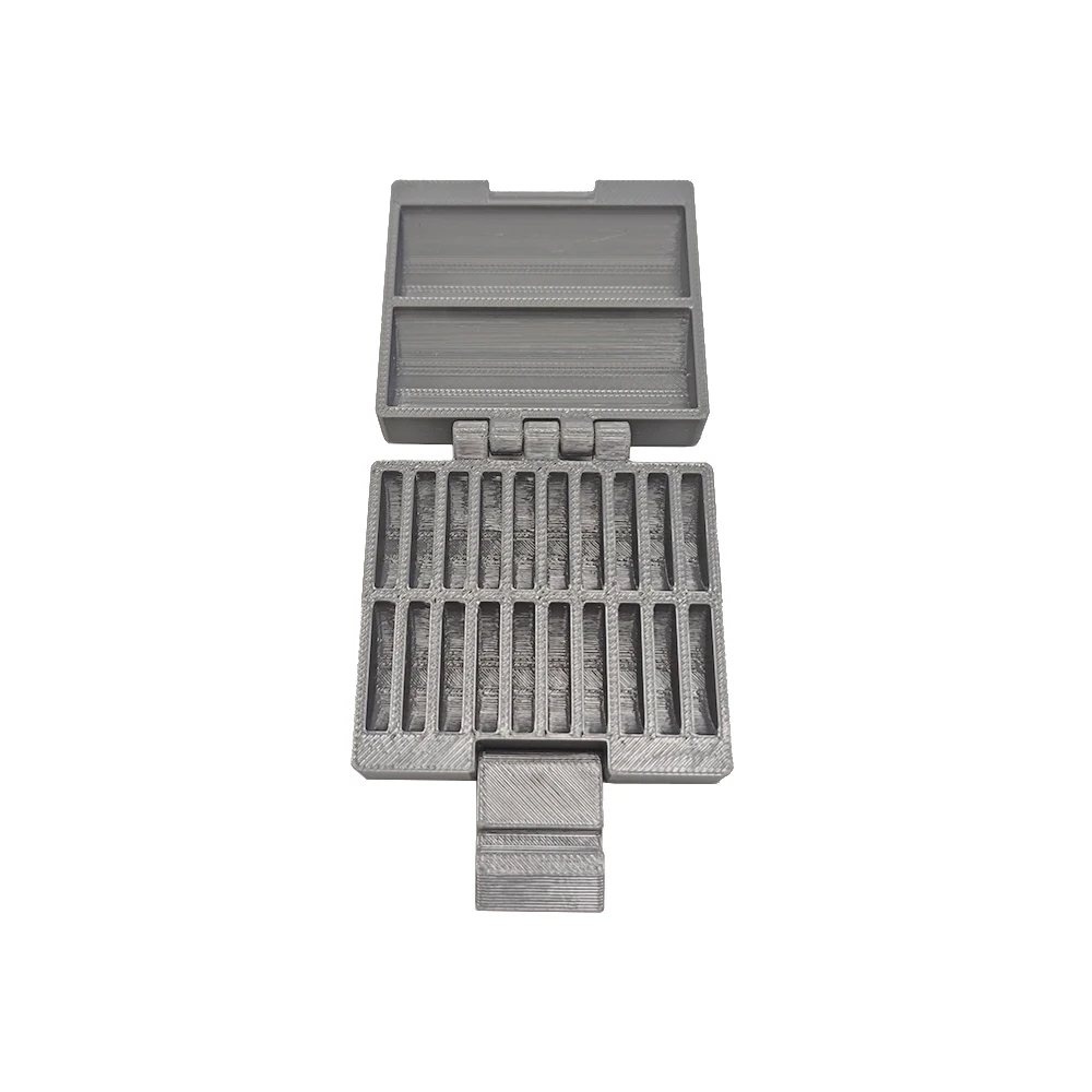 

CR2032 Buckle Rectangle Battery Storage Box Organizer Holder Case 20 slots