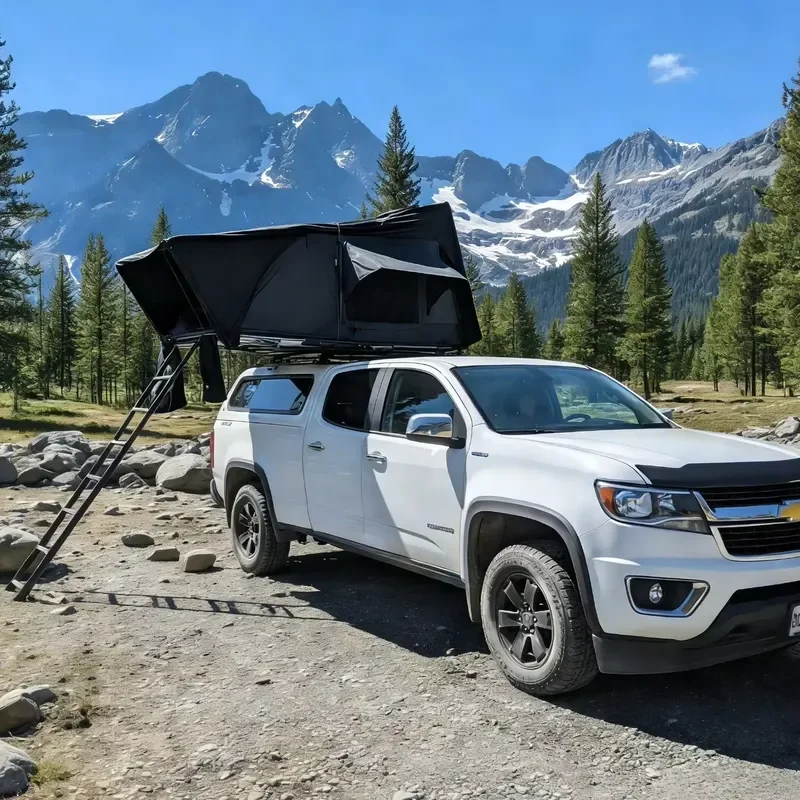 Quick Setup Waterproof Side Open Clamshell Hard Shell Roof Top Tent 3-4 Person Rooftop Tent for 4x4 Offroad Camping
