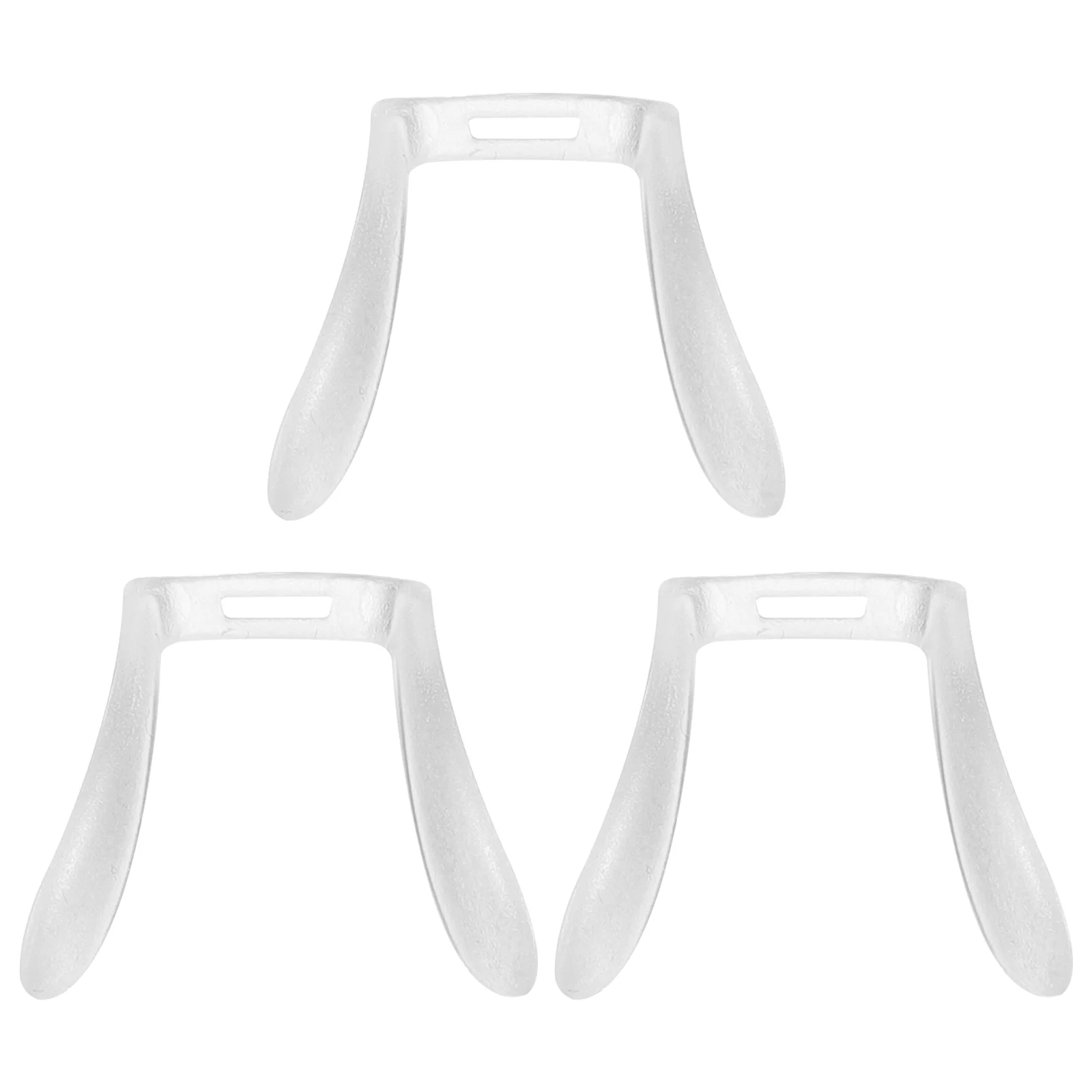 

3 Pcs Glasses Nose Pads for Optical Component Eyeglasses Support Hard Plastic Replaceable Mat