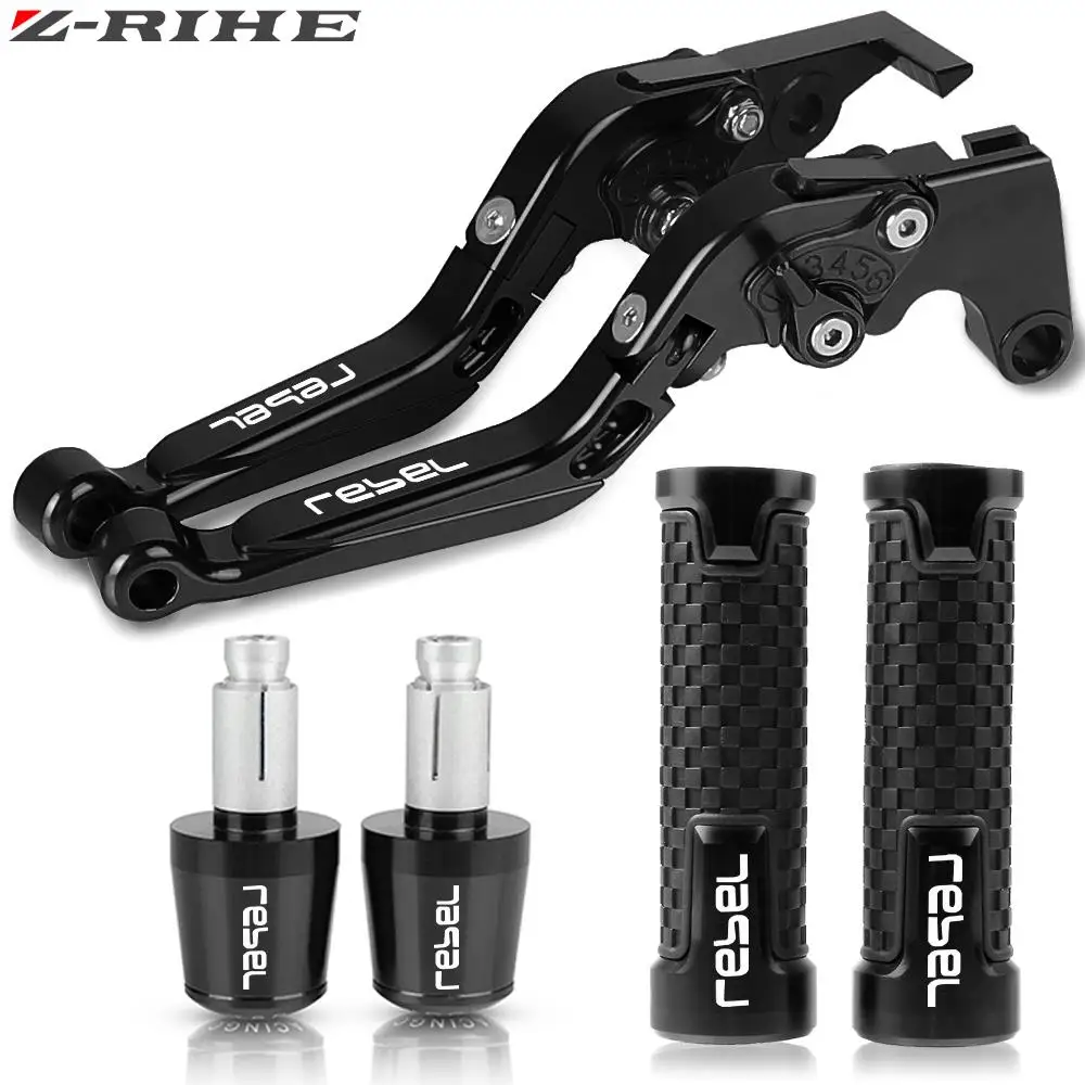 Motorcycle Brake Clutch Levers Handlebar Handle Grips Ends For Honda Rebel 300 500 CMX300 CMX500 CM300 CM500 2017 2018 2019 2020
