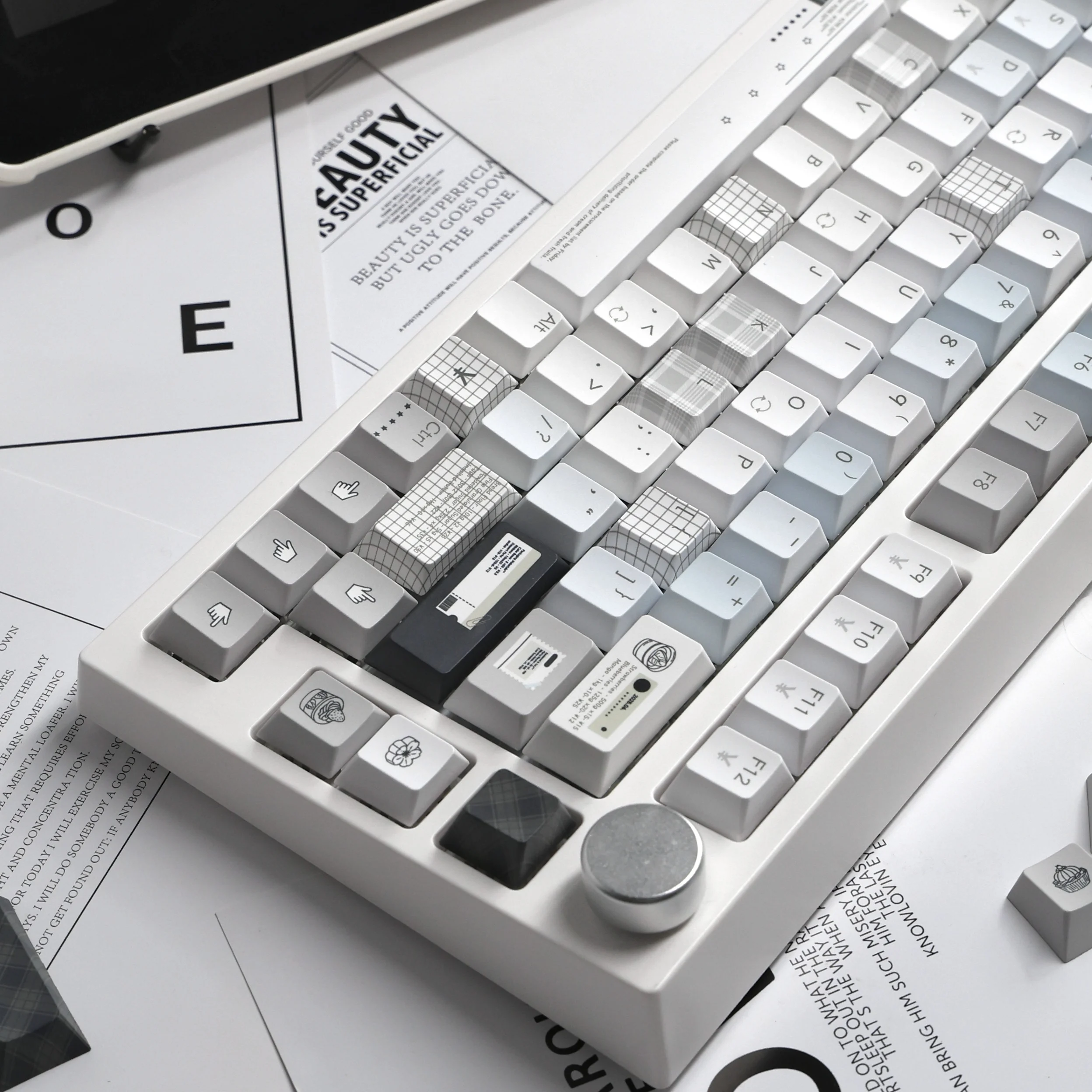 142 133 toetsen Cherry ONA profiel Blues Shufley thermische sublimatie Keycaps set PBT voor mechanisch MX Switch toetsenbord voor geschenken