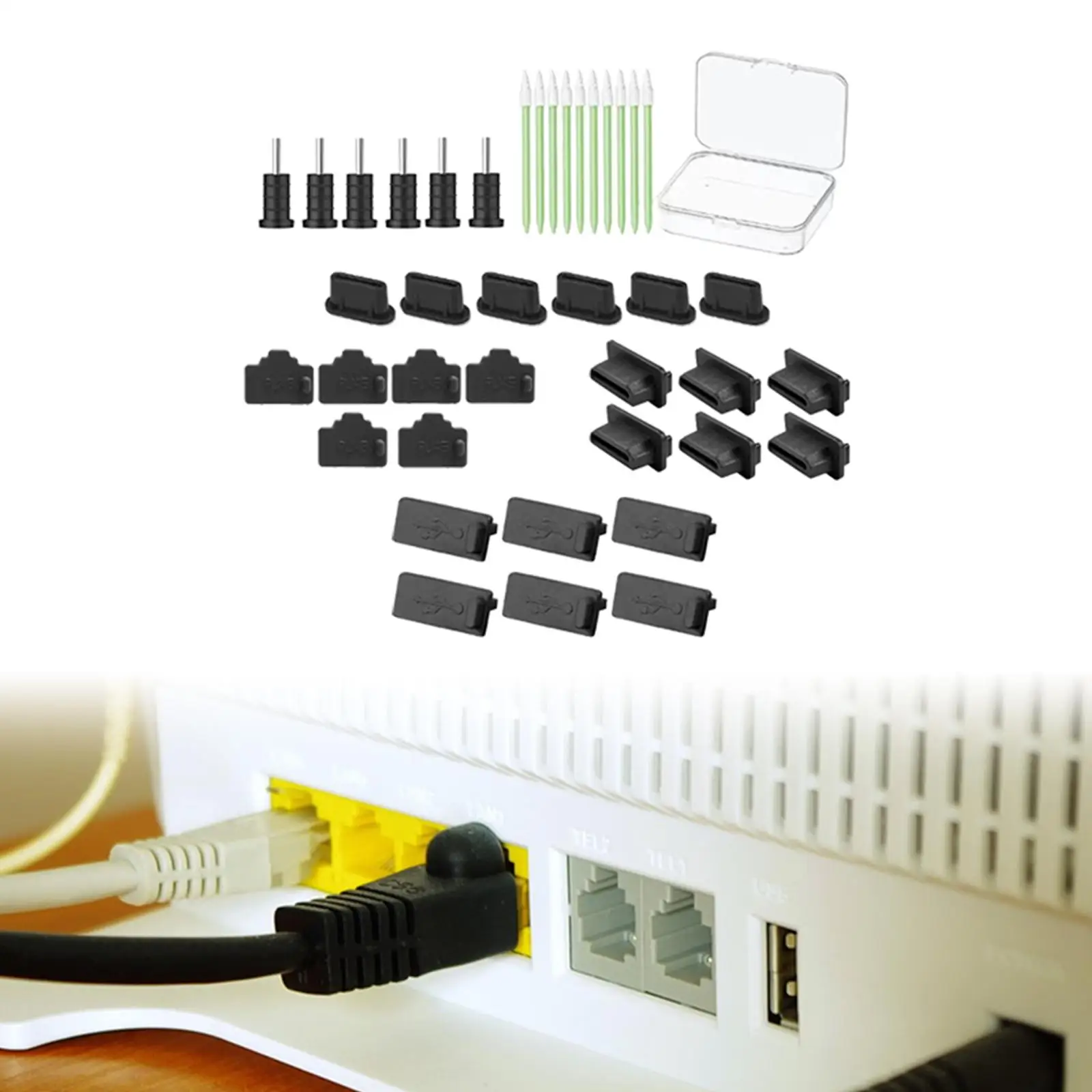 Ensemble de coton-tige anti-poussière, polyvalent, professionnel, portable, robuste, ordinateur, téléphone, livres, kit d'accessoires