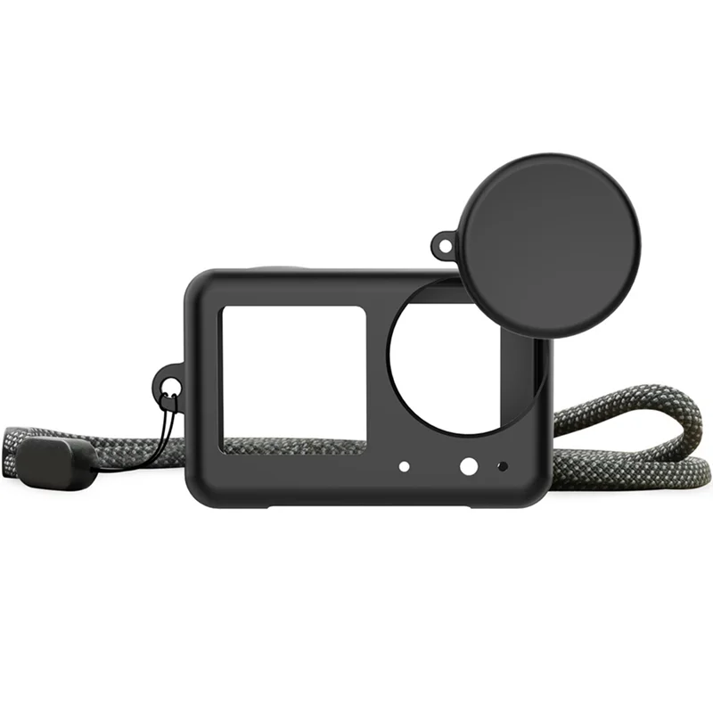 Y45A-Protective Case Drop Proof Soft Silicone For DJI OSMO Action 3 4 5Pro Lens Cap Camera For DJI Action 3 4 5Pro