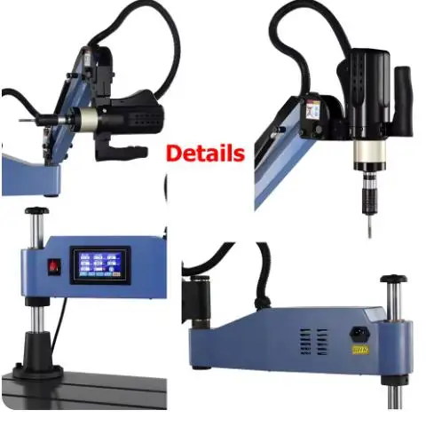 CNC Electric Tapping Machine Servo Motor Tapper Tool with Chucks Universal Vertical Threading Machine M2-M12 M3-M16 M3-M20