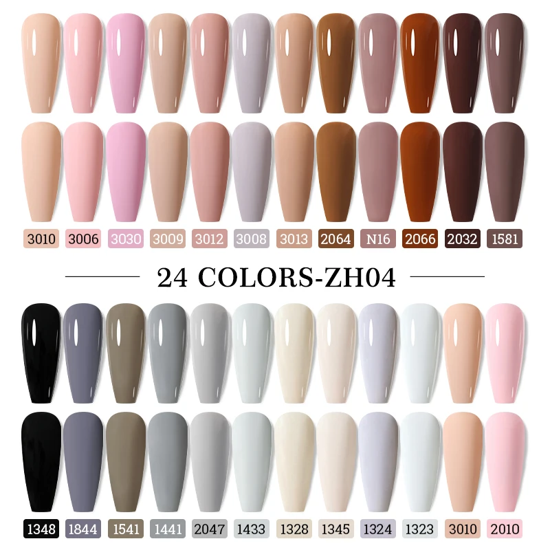 Arte Clavo 15 مللي 24 قطعة/المجموعة هلام مسمار مجموعة طلاء الأظافر كيت شبه دائم قاعدة معطف فوقي LED ورنيش الصيف النيون الألوان UV رسومات أظافر هلام #3