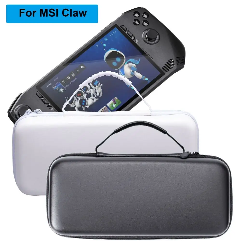 

For MSI Claw A1M Game Accessories Handheld Console Storage Bag Portable EVA Travel Carrying Case Shockproof Anti-scratch Handbag