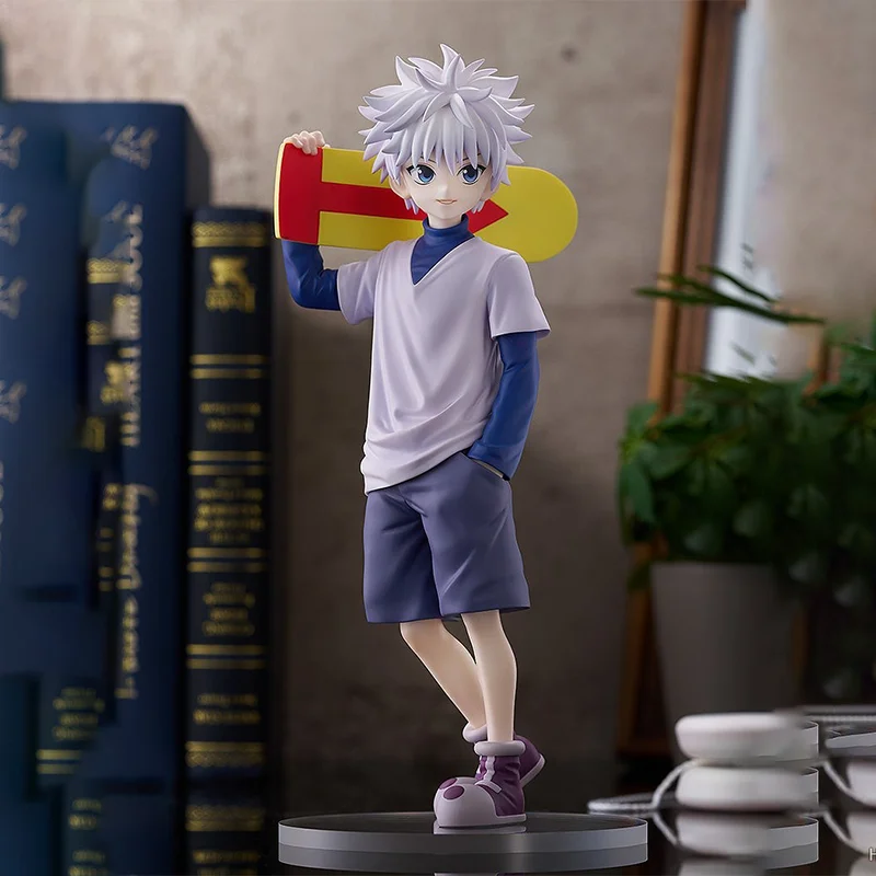 【100%original】GOOD SMILE COMPANY  Hunter × Hunter - Killua Zoldyck Pop Up Parade L H=21CM Garage Kit Action Figure Gifts Toys