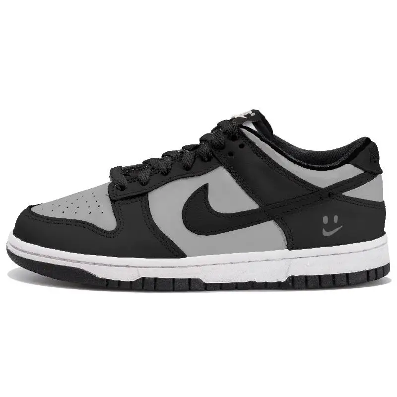 【Customize】Nike Dunk Skateboard Shoes Men Low-Top Black/Gray Sneakers shoes DD1391-100