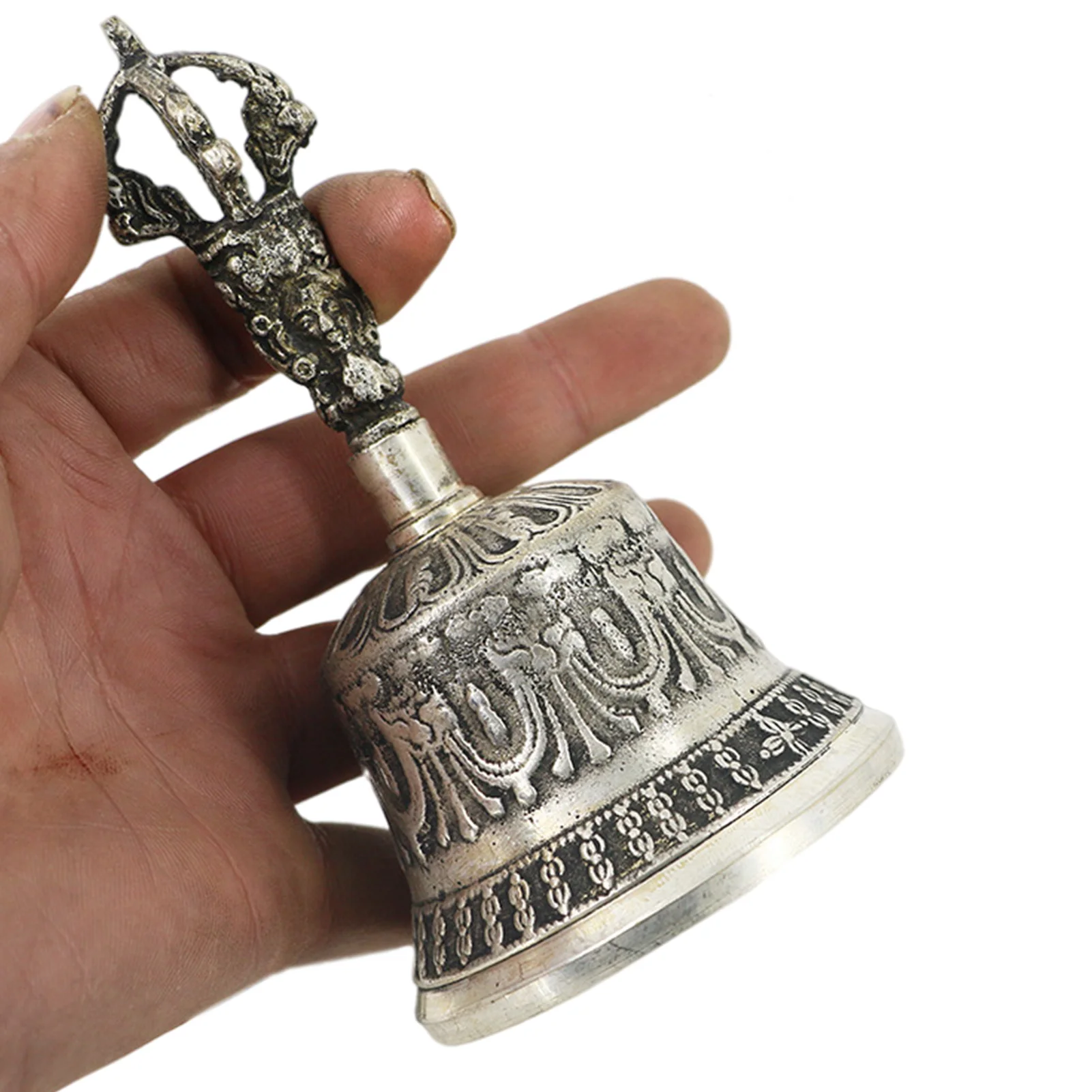 Tibetan Buddhist Meditation Bell Handmade Dharma Objects Bell Dorje Set Home Decor For Meditation Prayer Reiki Clarity Healing