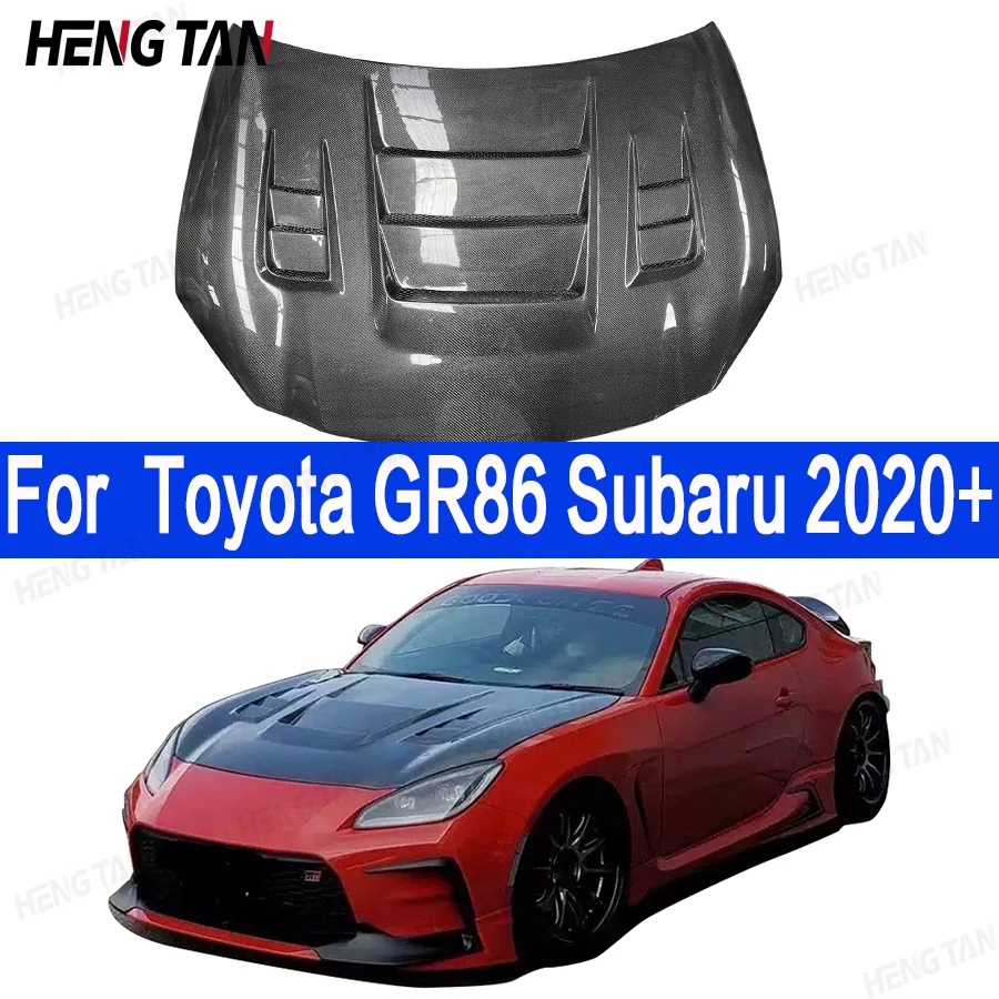 For Toyota GR86 Subaru BRZ 2019+ Carbon Fiber Original Hood FRP Front Hood Ventilation Cover Upgrade body kit