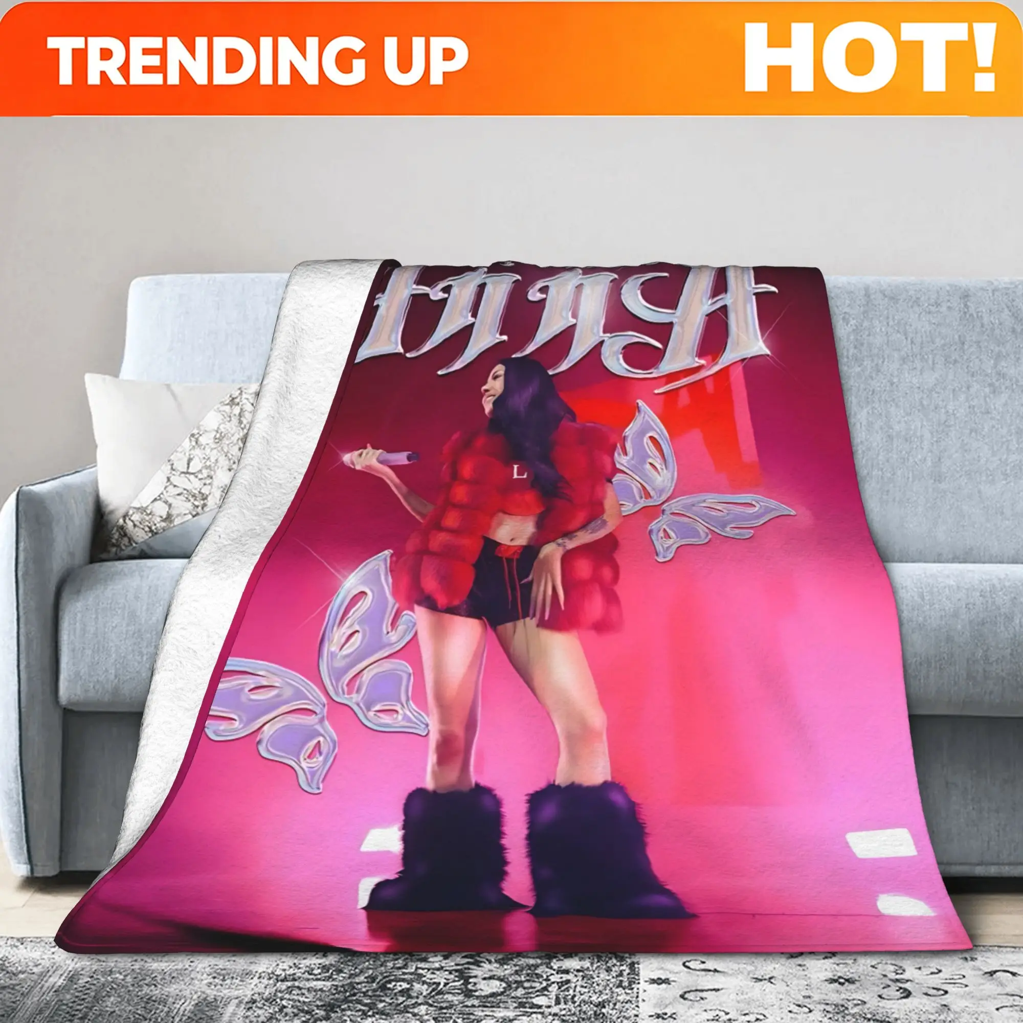 Customize Anna Vera Baddie Tour 2025 Themed Ultra-Soft Flannel Blanket, Soft And Warm for Autumn And Winter, Printed Throw Blank