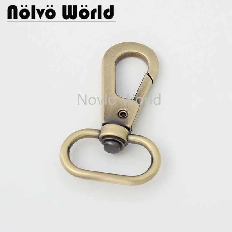 10-50 pieces 6 colors 53*20mm 54*25mm metal shoulder strap belt clasp clip for purse swivel snap hook bag parts