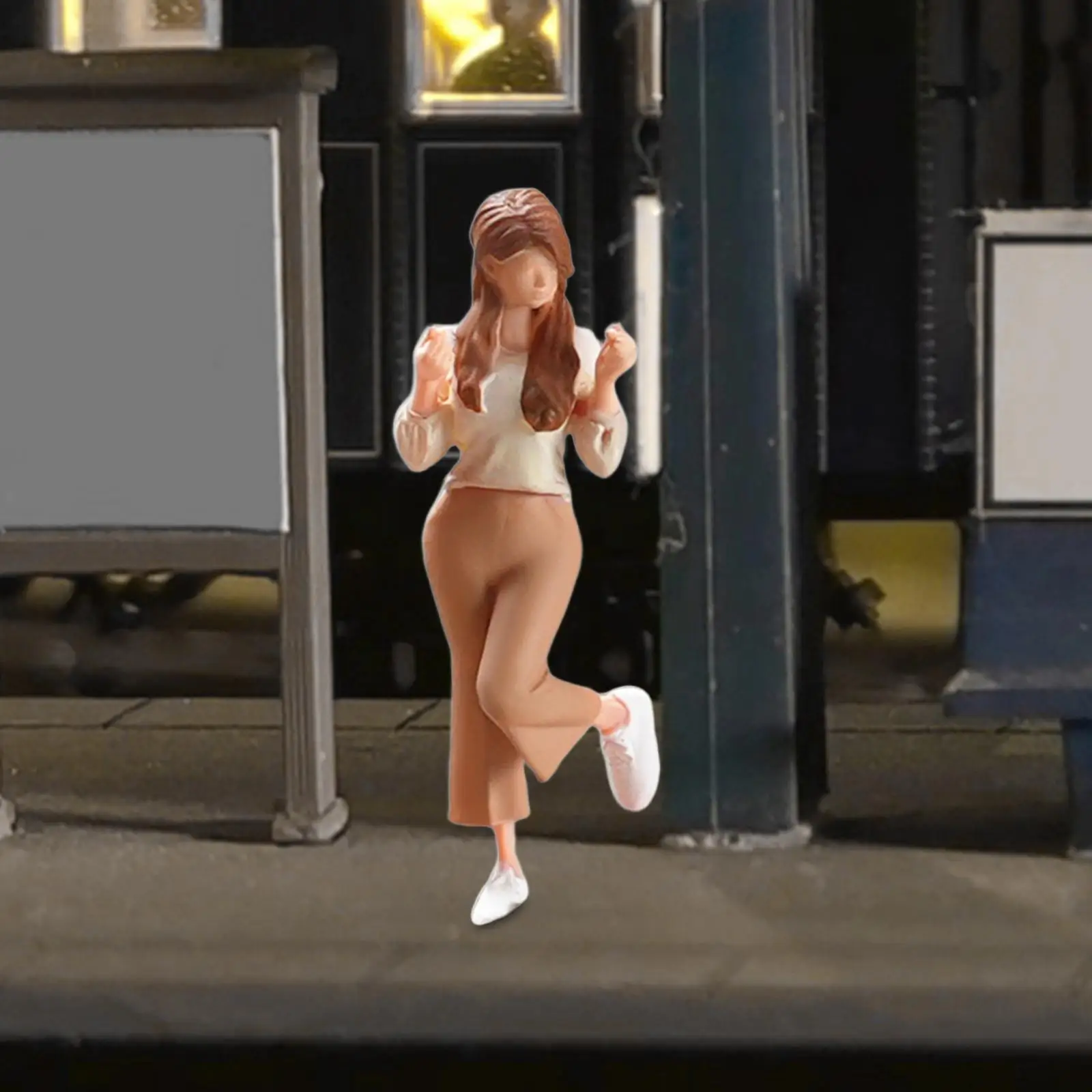 

1/64 Miniature Figure Miniature Scene Decor Trendy Mini People Figurine for Crafts Projects Model Trains Sand Table Decoration