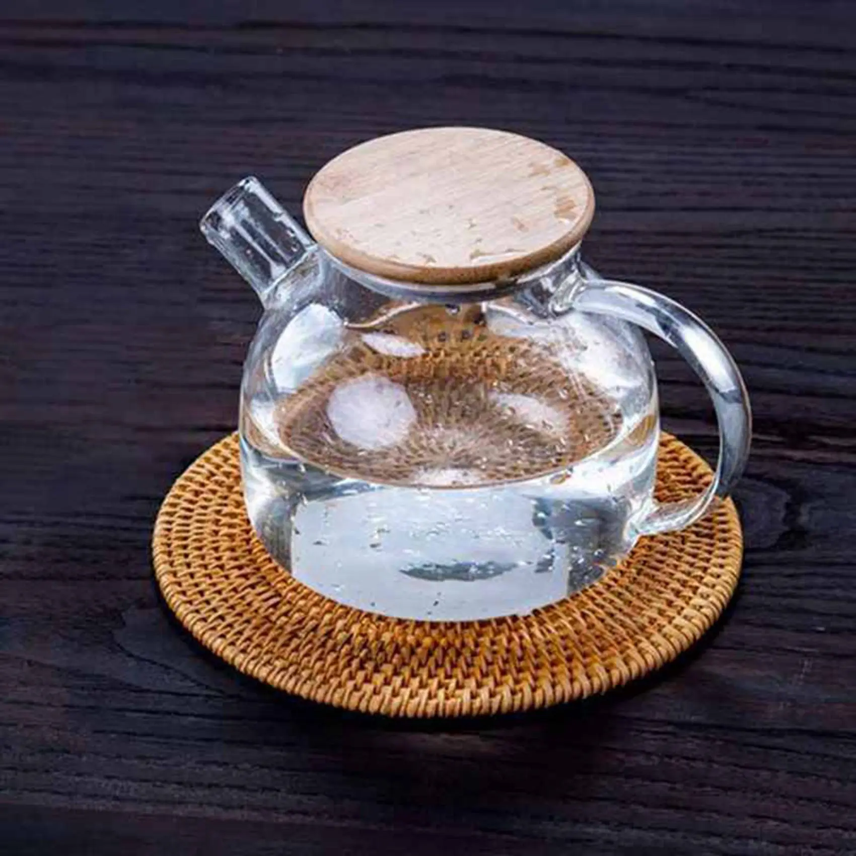 Efficient- 8 Pcs Rattan Trivets for Hot Dishes-Insulated Hot Pads,Durable Pot Holder for Table,Heat Resistant Mats for Kitchen