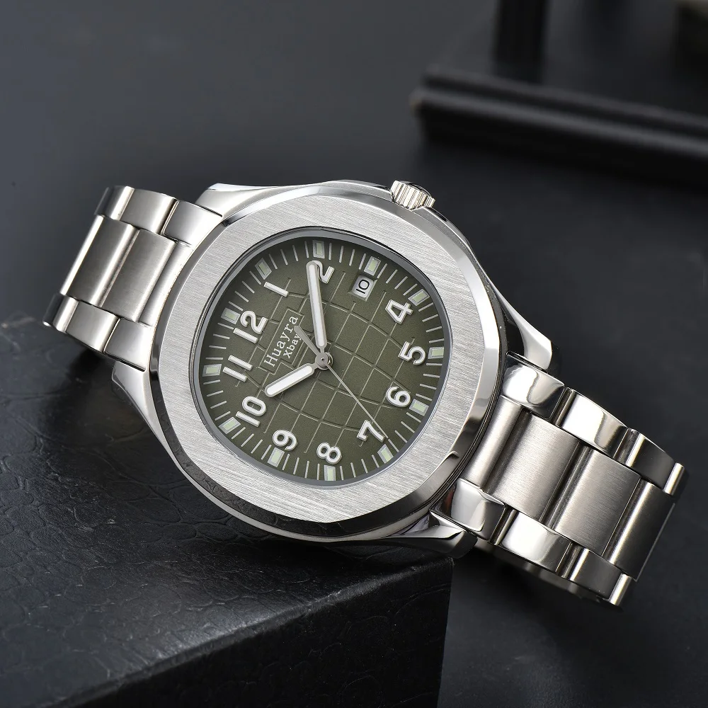 2023 New Green Dial Top Luxury Automatic Mechanical Men's Watch Waterproof Sports Date Table Butterfly Buckle Automatic ST16