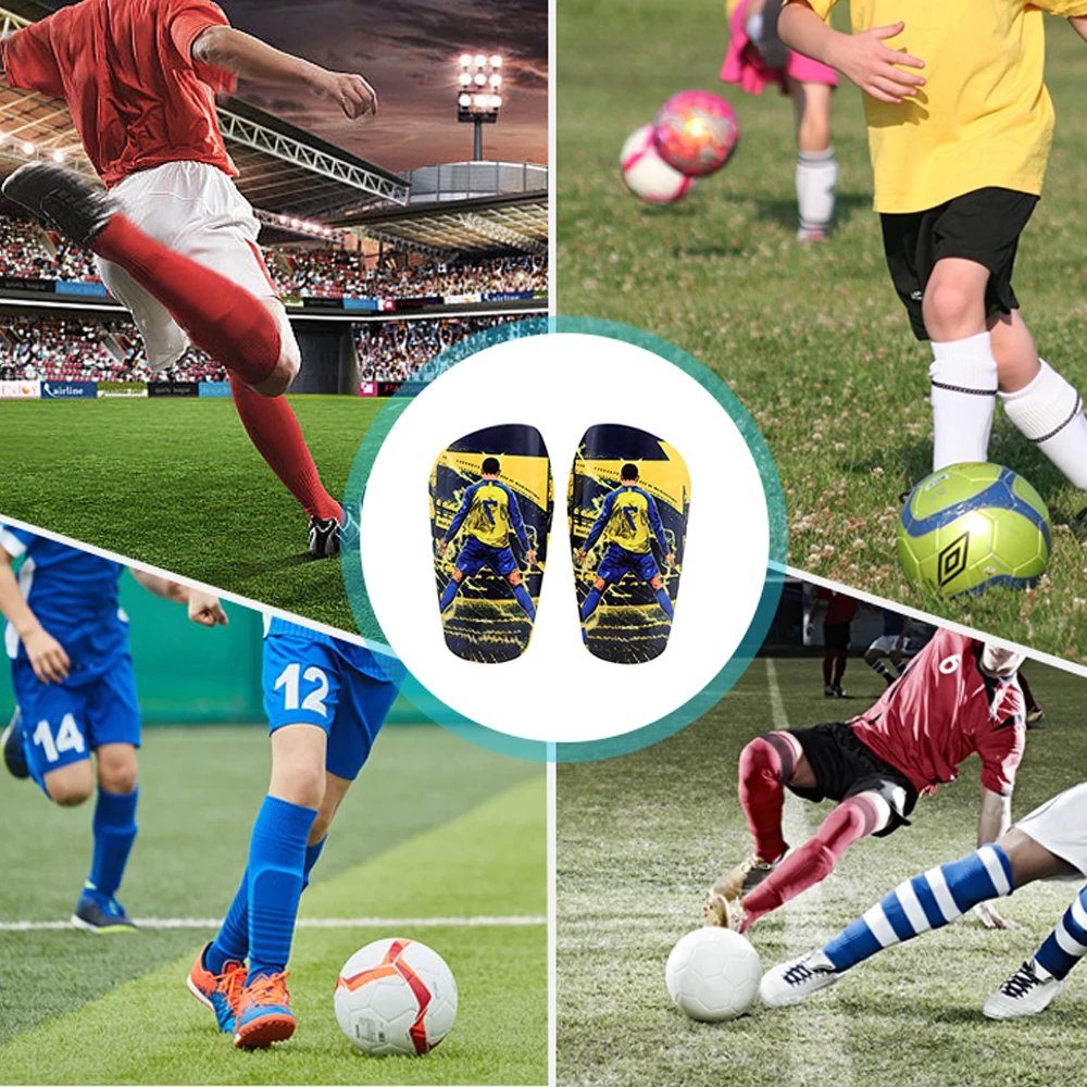 1 Pair Mini Football Shin Guards, Ultra‑Light Thickened Sports Pads, Unisex Protective Gear for Youth Adult Training Match