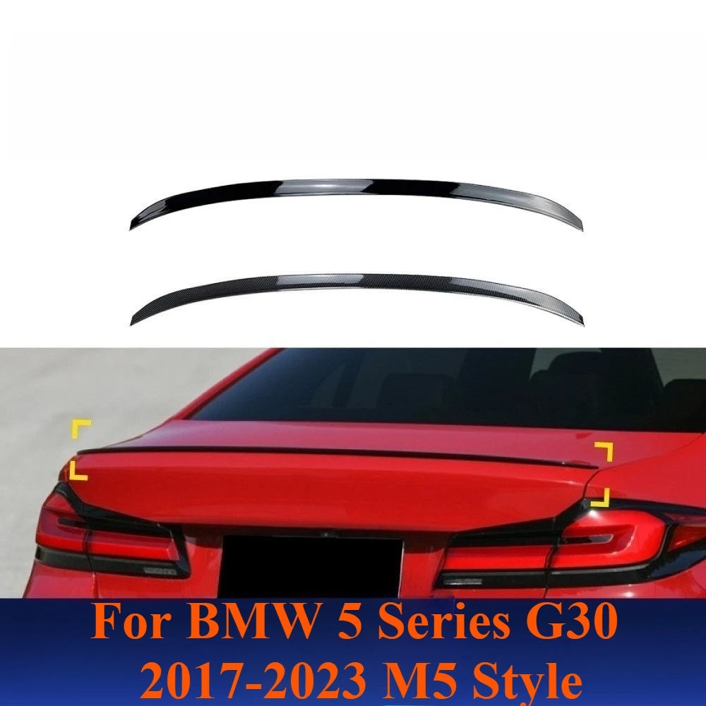 

Для BMW 5 серии G30 2017-2023 M5 стиль задний спойлер багажника крыло хвост губа комплект кузова внешняя настройка обновление модификация аксессуар