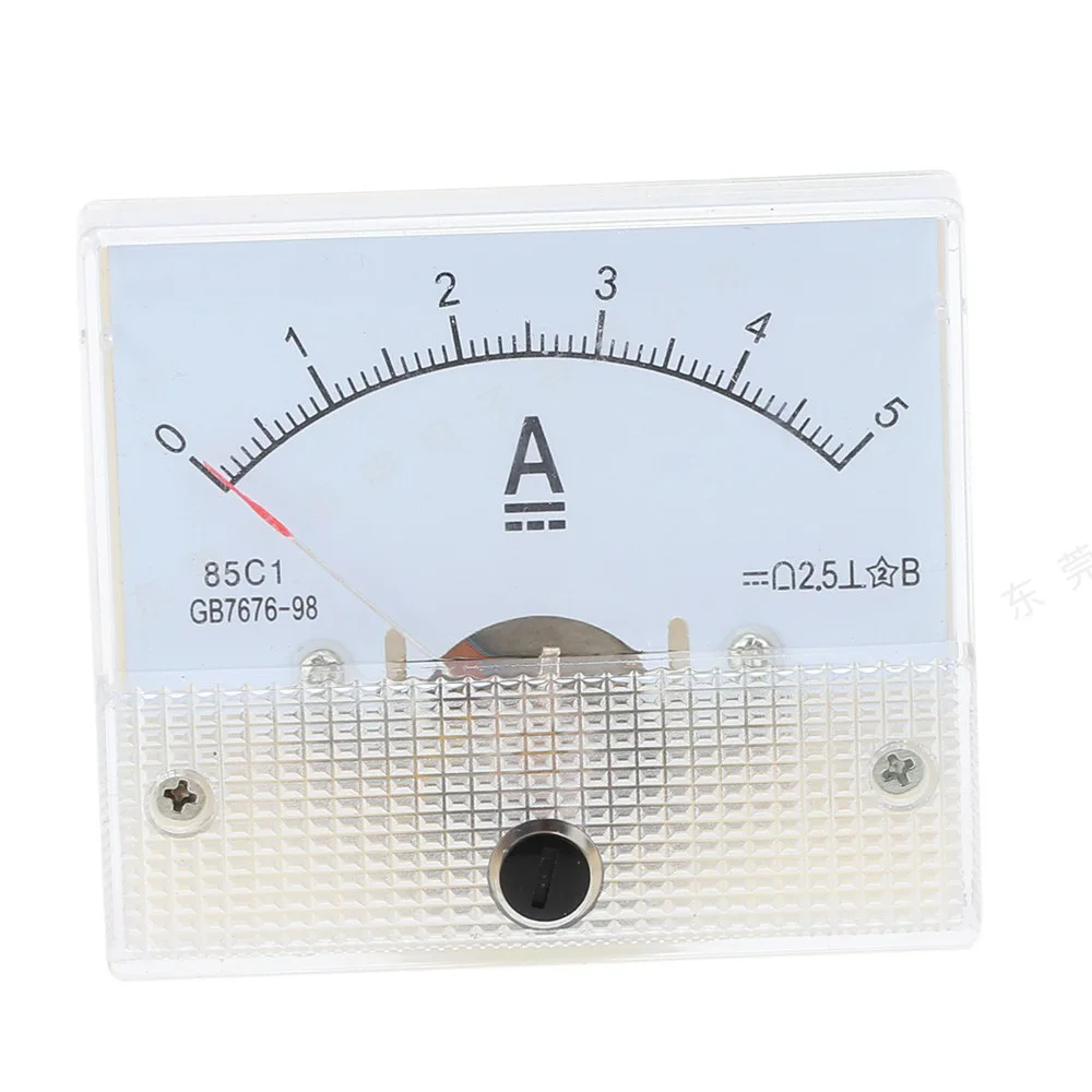GBT767698 Analog Panel Meter 85C1 for DC Voltage and Current Measurement 0 30V/0 50V Voltmeter and 0 5A/0 10A Ammeter