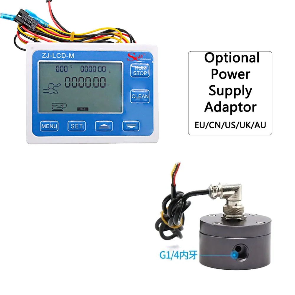 Gasoline Digital Flow Meter ZJ-LCD-M with DJG-HS41TB 0.5-5L/min