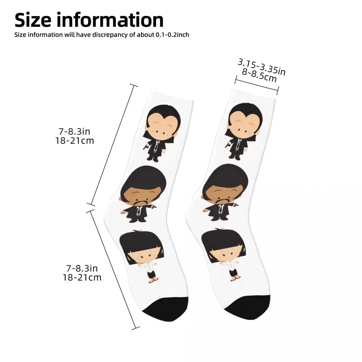 Verrücktes Design Pulp Fiction Basketball 11 Unisex Socken, wind dichte 3D-Druck glückliche Socken Street Style verrückte Socke