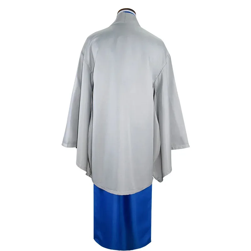 25 cosanime cosplay gintama traje sakata gintoki katsura kotarou cosplay japonês quimono manto peruca festa de halloween para homem wome