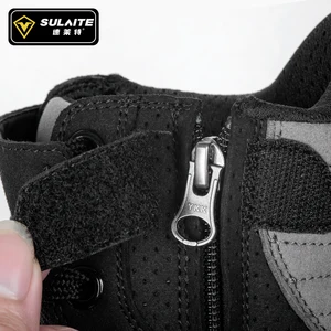 Men Breathable Motorcycle Boots Anti-Pider Rider Rad Rad Racing Casual Shoes Boots Displacement of the Reflective Shoes Short Shoes Main Motocross Boots - №2