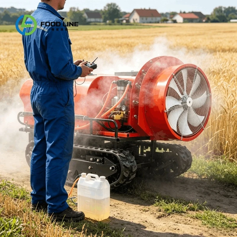 Energy Saving Crawler Mist Blower Sprayer Self Propelled Adjustable Angle Bulk Purchase Discount strong air flow high pressure