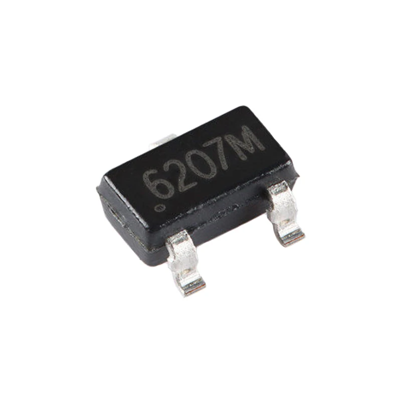 10PCS brand new original full polarity micro power consumption CC6207MST SOT-23 Hall effect switch sensor 6207M