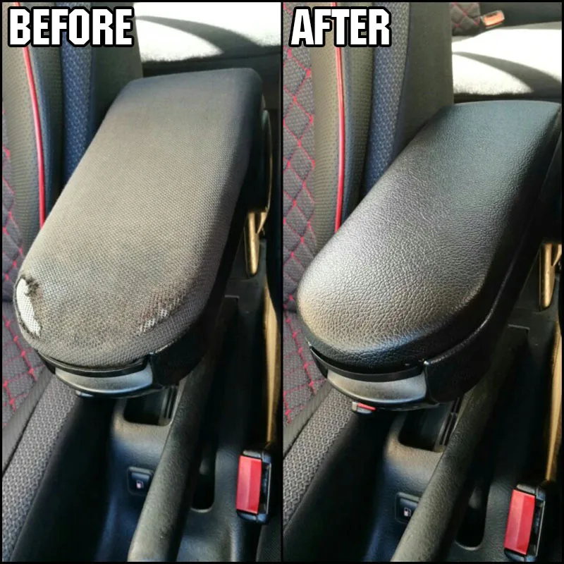 Car Armrest Cover Latch Lid Center Console Center Clip Catch PU Leather Arm Rest Cap For Skoda Octavia Fabia Roomster Rapid