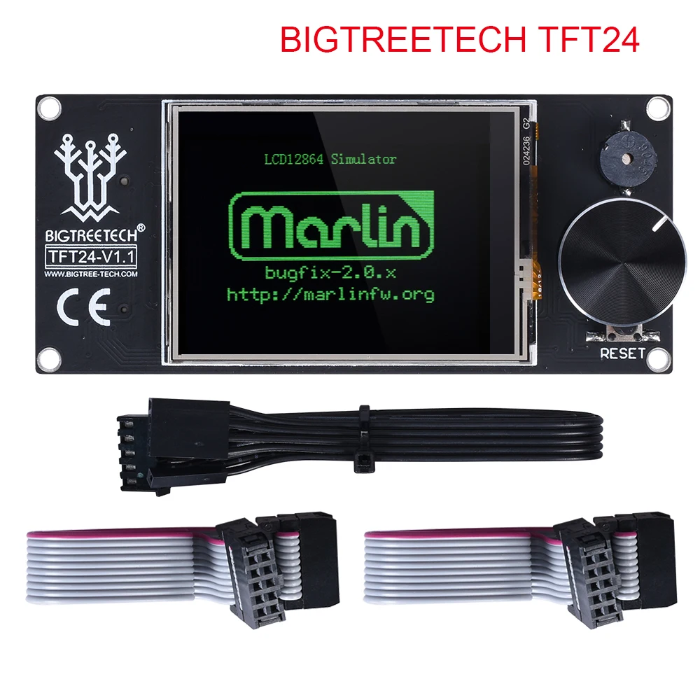 BIGTREETECH TFT24 V1.1 Touch Screen Like 12864 LCD Display 3D Printer Parts For Ender 3 SKR V1.3 PRO MINI E3 VS MKS TFT24 TFT35