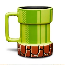 Super Mario Pipe Drool Cup Mario Creative Cartoon Sewer Mouth Mug Coffee Cup Ceramic Anime Peripheral Water Cup Pen Holder