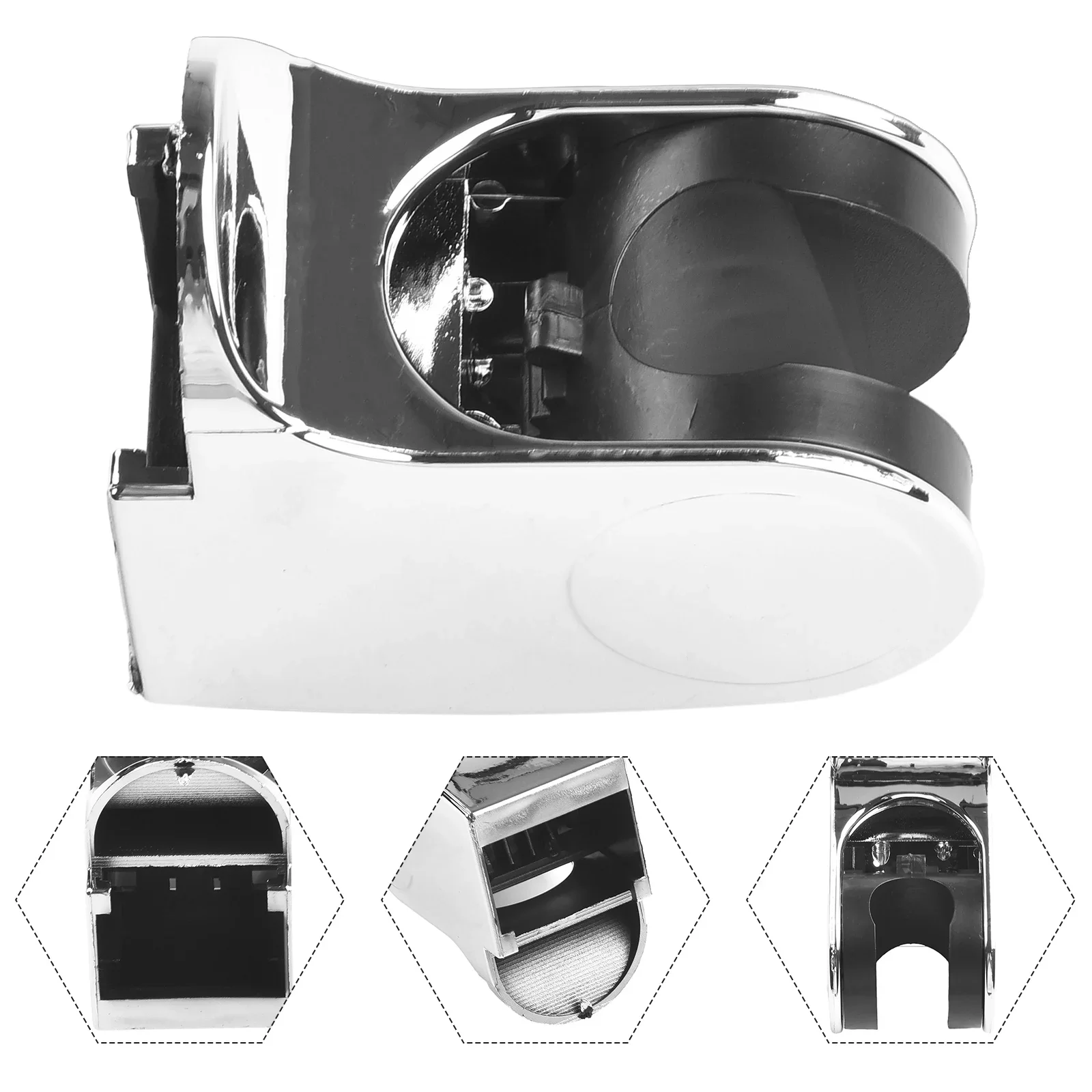 Mess Free Installation Adjustable Direction Shower Base Waterproof Shower Head Handset Holders Bracket For Bathroom