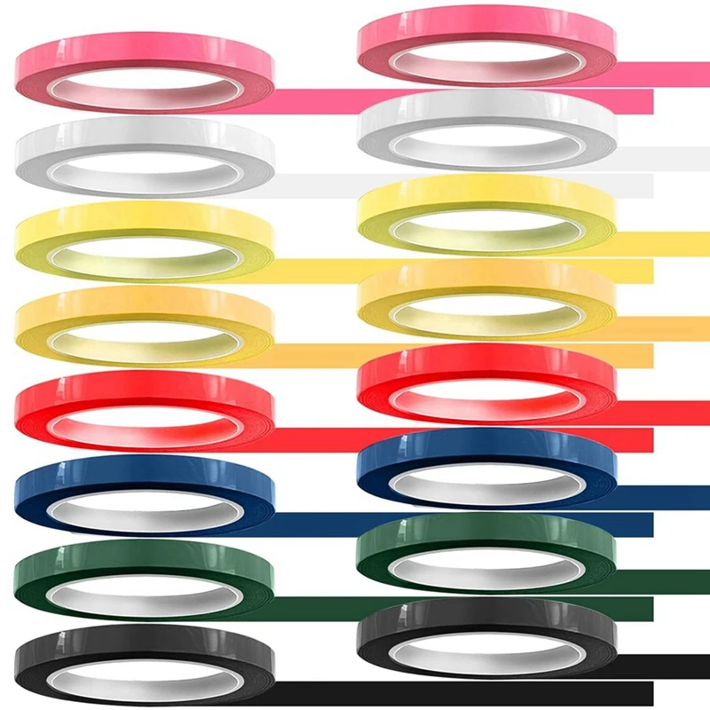 16 Rolls Of Tape For Instruments Identification, 216 Ft/L X 0.4 In/W Colors Autoclave Tape - Autoclavable 270°F(8 Color)