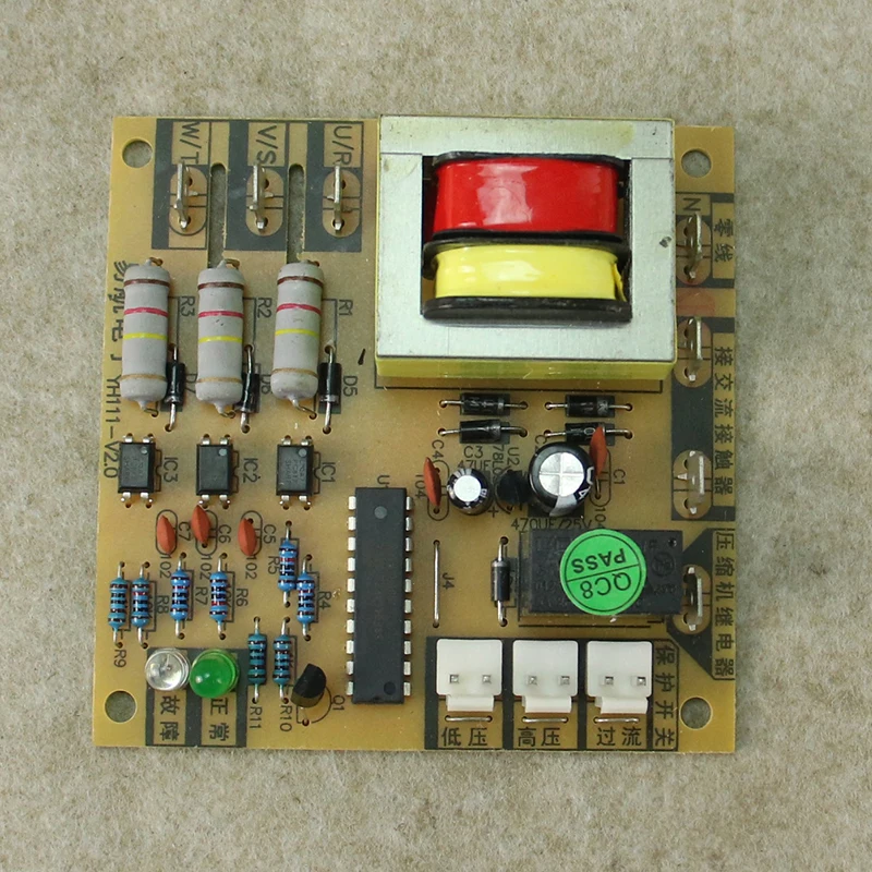 Universal air conditioner three-phase power supply phase sequence protection board, phase loss protection board, universal board