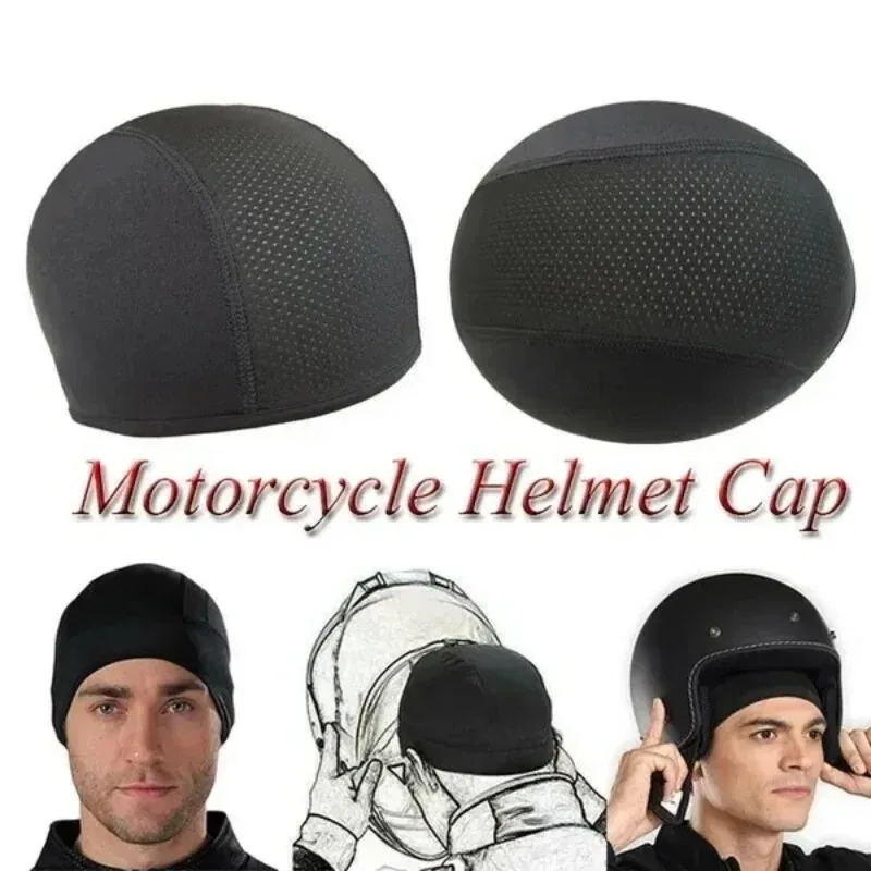 Cycling Helmet Hat Inner Cap Breathable Quick-drying Motorcycle Balaclavas Helmet Beanie Cap Outdoor Sports Motor Helmet Hats