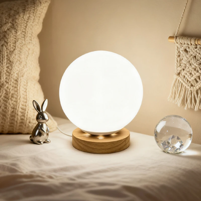 

Современная минималистичная настольная лампа в стиле Ins, мягкий свет для спальни, прикроватная тумбочка, декор свадебной комнаты, идеально подходит для девочек