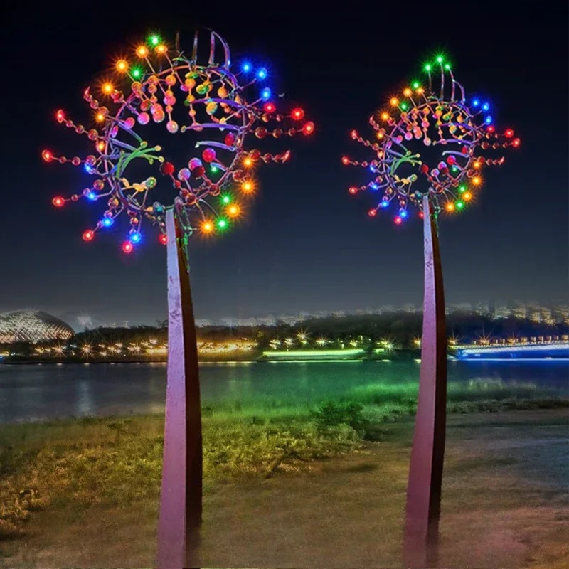 Large stainless steel shaped landscape light special-shaped outdoor