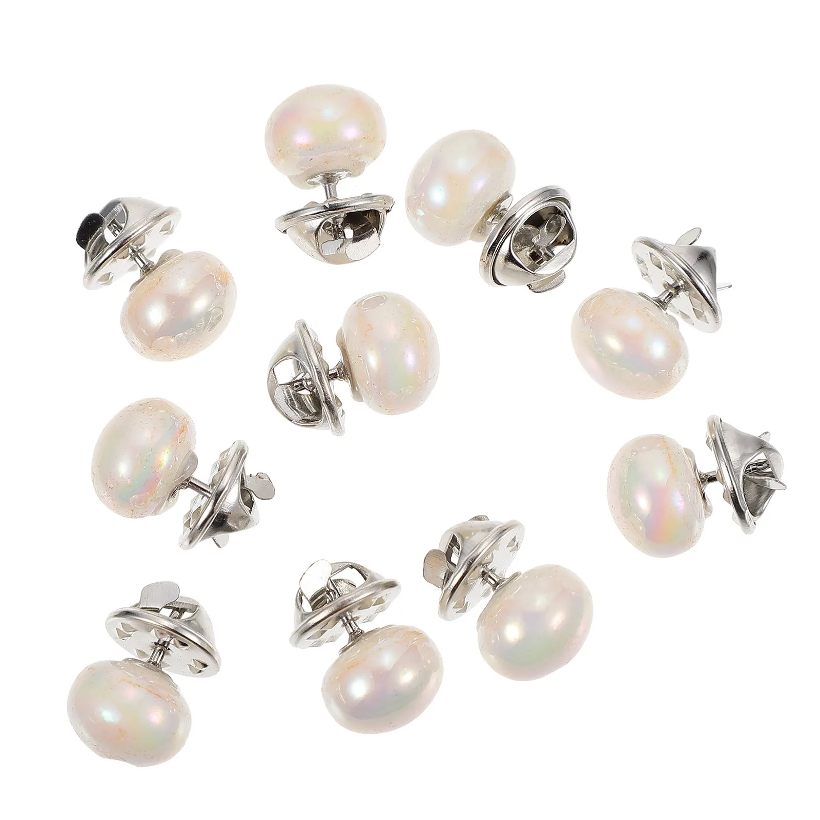 

10pcs Anti-Slip Alloy Brooch Fashion Clothing Decorative Pin For Scarf Shawl Coat Hat Versatile Women Accessories Gift