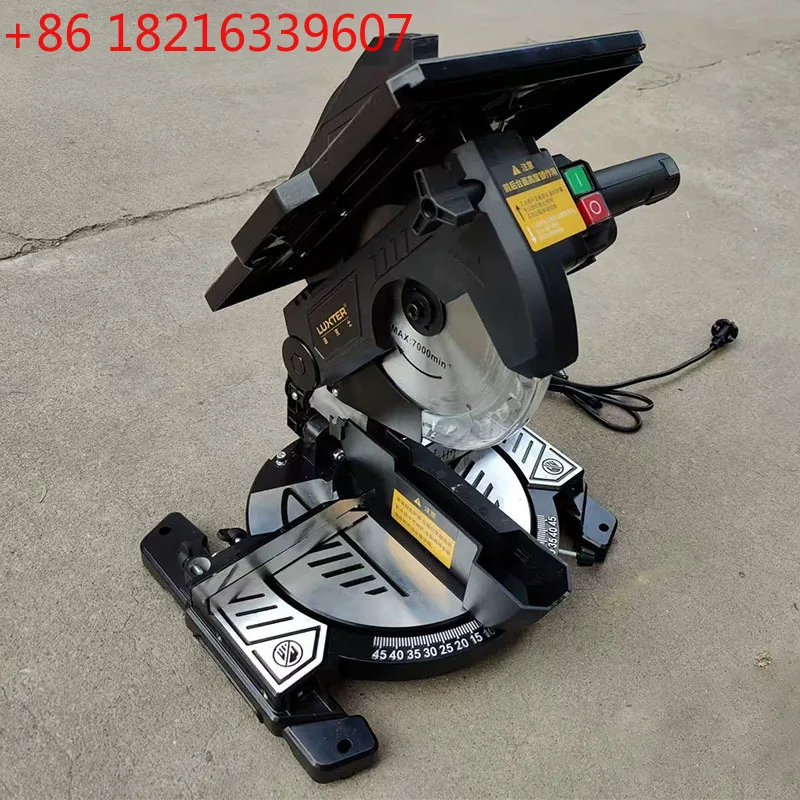 TAO Woodworking Multifunctional Compound Saw 45 DegreesCutting Machine High-power Table Saw Aluminum Miter Saw