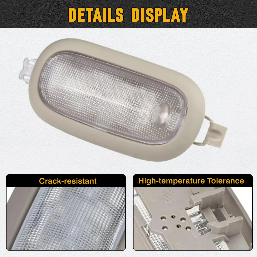 For Ram 1500 2011-2025 Dodge Dakota 2004-2011 5JG58TL2AD Car Roof Light Interior Dome Lamp Assembly
