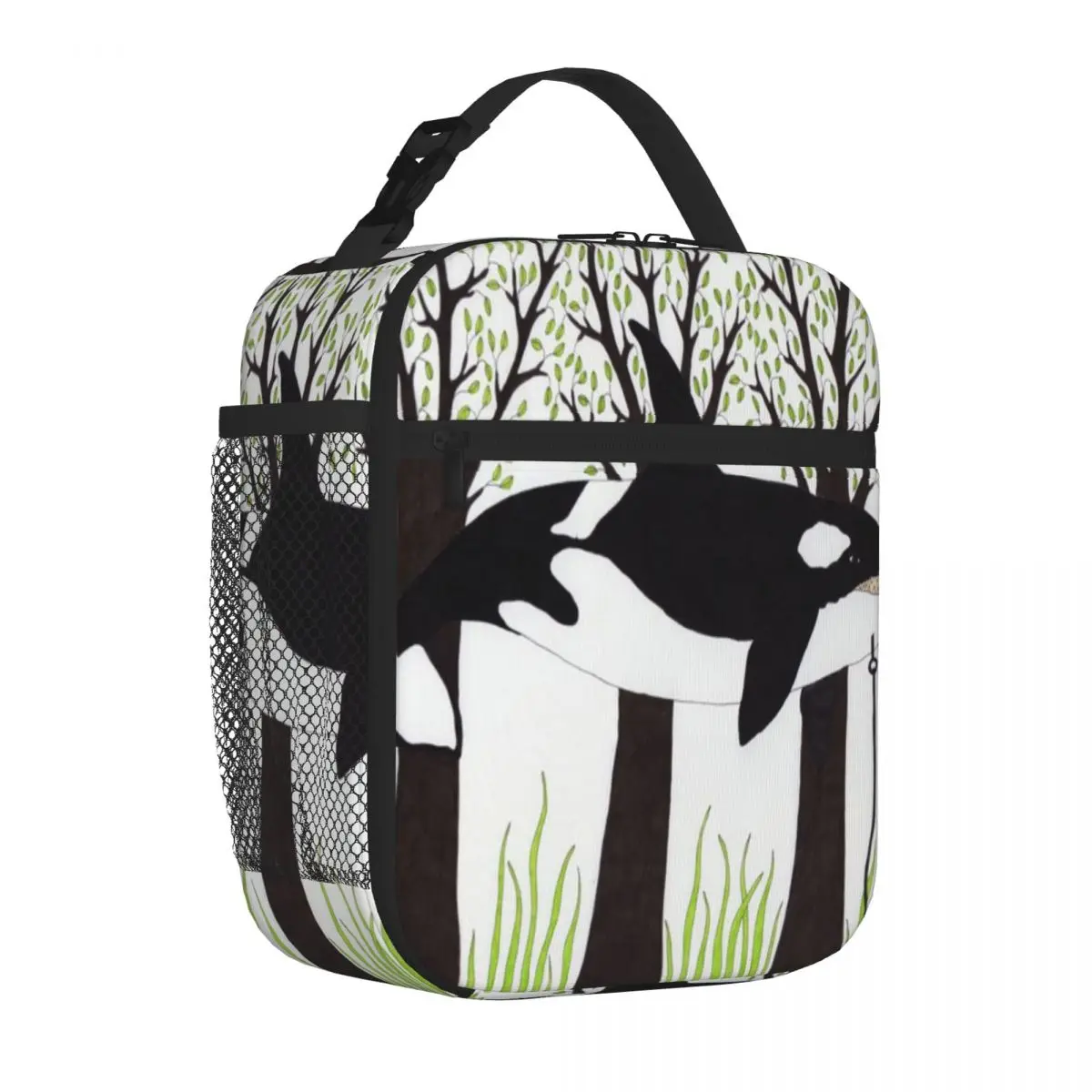 Bestselling Orca Penguin Drawing Minimal Chic Insulated Lunch Pouch Long Drive Food Storage Bag