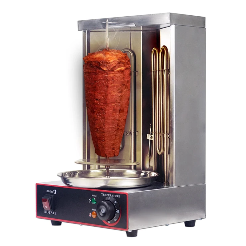 Electric Doner Kebab Grill Shawarma Machine Automatic Rotating BBQ Grill For Commercial Household Heating Pipe