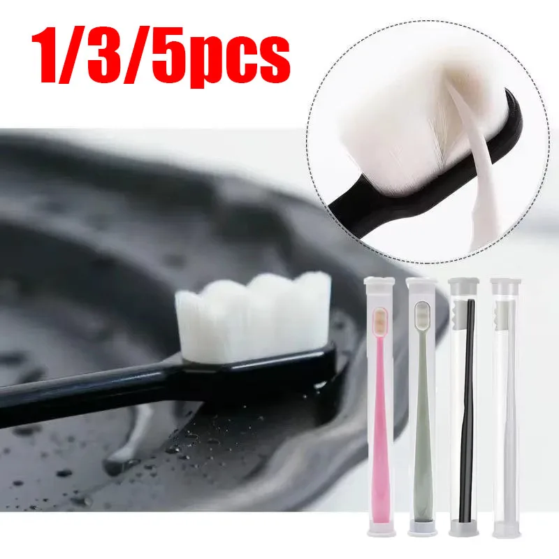 

1/3/5pcs Toothbrushes Dental Oral Care Tooth Cleaner Brushes Portable Ultra-Fine Soft Bristles Oral Clean Toothbrush Dental Care