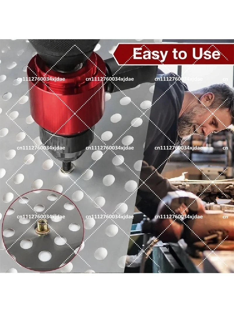 Electric Rivet Nut Gun Adapter Set Metric & Imperial Threaded Rod Multi-Scene Hand Drill Rotary Tool