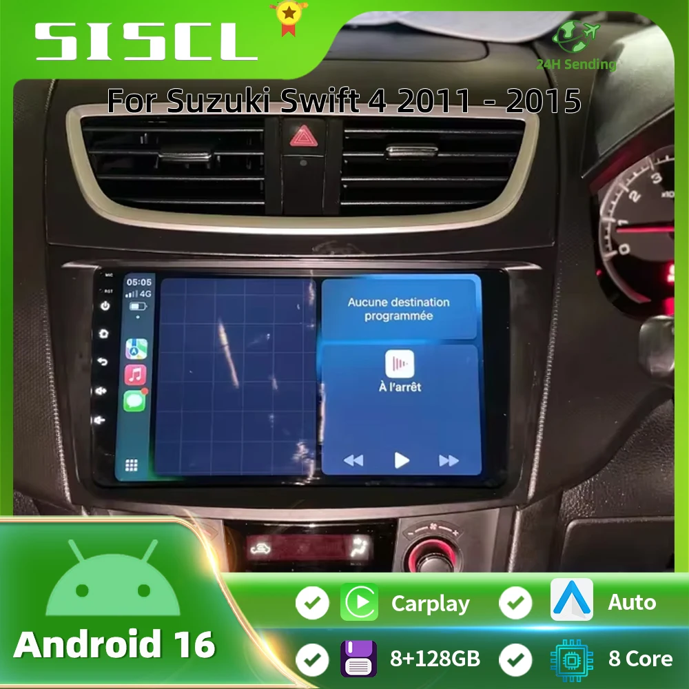 

Для Suzuki Swift 4 2011-2017: Автомагнитола с Android 16, интеллектуальный мультимедийный видеоплеер, стереосистема, CarPlay, GPS-навигация, 2 DIN