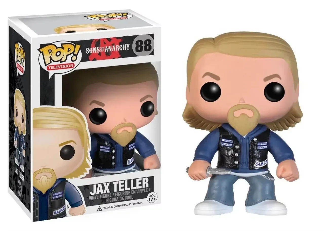 Funko Pop Sons of Anarchy Jax Teller 88 # Figuras de juguete de acción de vinilo juguete de colección para niños
