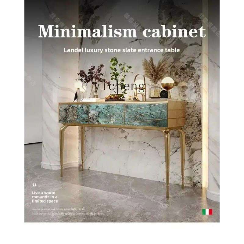 GZ-1    Entrance Table Senior Sense  Marble Cabinet High-end Art Entrance Table